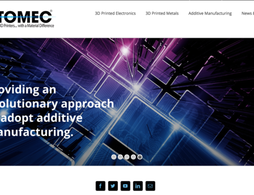 Web Design for Industrial 3D Printing Company Optomec
